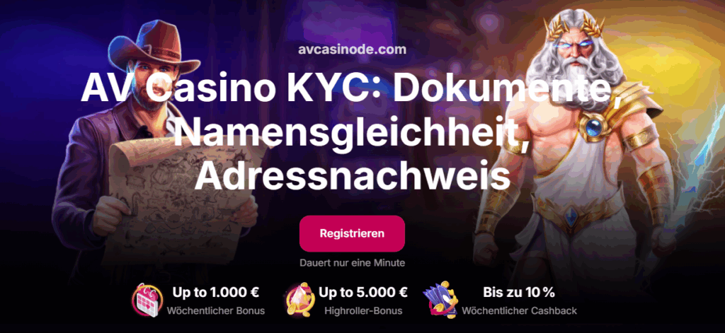 AV Casino KYC 2026: Dokumente, Namensgleichheit, Adressnachweis